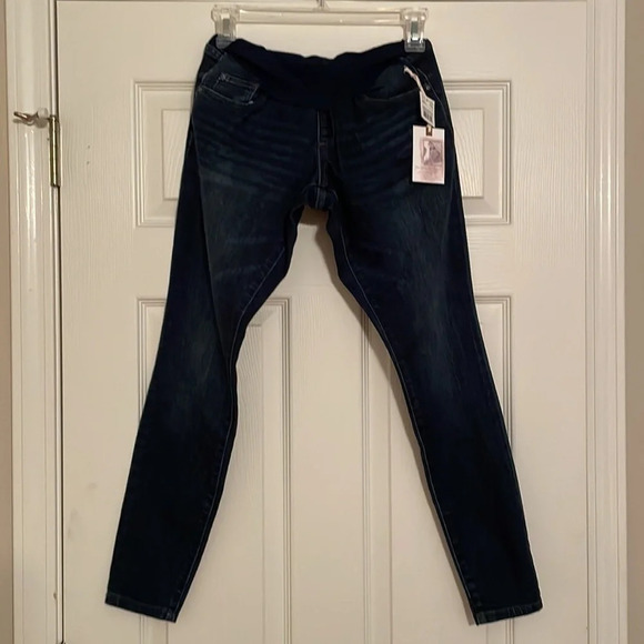 Maternity Jeans Jessica Simpson Petite Extra Small Skinny Jeans NWT Full Panel - Picture 4 of 10